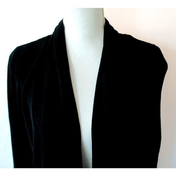 Cyrus Women's Black Long Sleeve Open Front Cardigan Sweater Size Medium - Picture 2 of 9